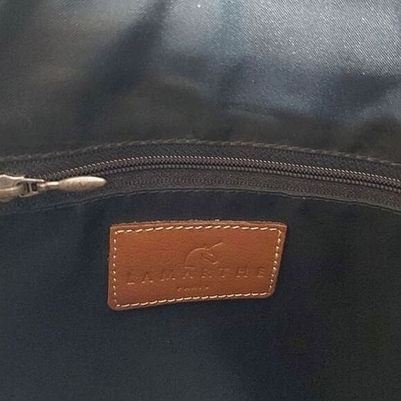 La Marthe Paris 2006 camel brown leather medium crossbody bag - Picture 4 of 16